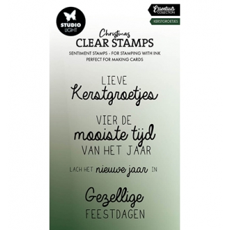 Clearstamp Kerstgroetjes...